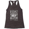 Born In July Racerback Tank