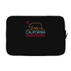 neon sign california republic flag bear Laptop sleeve