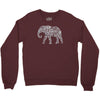 elephant filled pattern cool Crewneck Sweatshirt