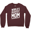 world's okayest mom funny Crewneck Sweatshirt
