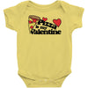 pizza is my valentine Baby Bodysuit