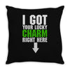 got your lucky charm Throw Pillow