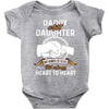 daddy and daughter  always heart to heart Baby Bodysuit