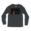 baseball rules Long Sleeve Shirts