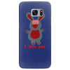 i love you bunny hare rabbit cupid couple kiss fun Samsung Galaxy S7 Edge