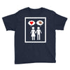 women thinking love Youth Tee