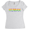 human Women's Triblend Scoop T-shirt