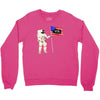 Astronaut Celebrating Independence  Day at 1776 Crewneck Sweatshirt