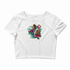 peacock Crop Top