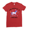 i'm really a unicorn Ladies Fitted T-Shirt