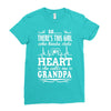 There's This Girl Who Kinda Stole My Heart Grandpa Ladies Fitted T-Shirt