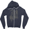 wolf princess warrior Zipper Hoodie