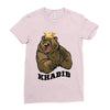 bear khabib Ladies Fitted T-Shirt