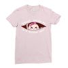 October Peeking Out Asian Baby Girl Ladies Fitted T-Shirt