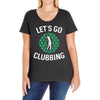 lets go clubbing Ladies Curvy T-Shirt