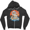 japanese world Zipper Hoodie