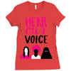 Women's March Hear Our Voice Ladies Fitted T-Shirt