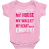 without dogs my heart would be empty Baby Onesie