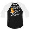 world's best cat mom 3/4 Sleeve Shirt