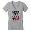 star spangled hammered Women's V-Neck T-Shirt