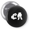 ca cartoon hands Pin-back button
