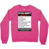 funny stag night checklist, ideal gift, christmas present Crewneck Sweatshirt