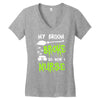 my broom broke! so now i nurse Women's V-Neck T-Shirt