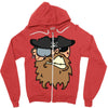 pirates face Zipper Hoodie