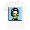 frankenstein pop art Ladies Fitted T-Shirt