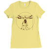 vitruvian robot Ladies Fitted T-Shirt