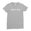 virginity is curable tee Ladies Fitted T-Shirt