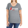autism awareness shirt autism dad Ladies Curvy T-Shirt