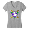 mighty donnie Women's V-Neck T-Shirt