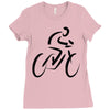 bike rider biker cyclist Ladies Fitted T-Shirt