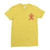 Ginger Bread Pocket Ladies Fitted T-Shirt