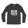 six pack coming soon mens Long Sleeve Shirts