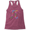 spring pi tshirts  flowery colorful pi day gifts Racerback Tank