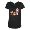 combo meal Maternity Scoop Neck T-shirt