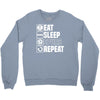 eat sleep spurs Crewneck Sweatshirt