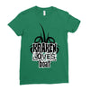 Kraken Loves Boat Ladies Fitted T-Shirt