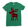 lumberjack reindeer Ladies Fitted T-Shirt