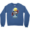 drinking beer Crewneck Sweatshirt