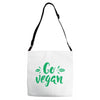go vegan Adjustable Strap Totes