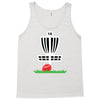 disc golf frisbee leaning on target basket innova Tank Top