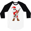 rock star santa claus father christmas 3/4 Sleeve Shirt
