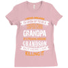 Super Cool Grandpa Of A Freaking Awesome Grandson Ladies Fitted T-Shirt