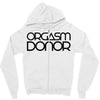 orgasm donor (3) Zipper Hoodie