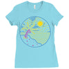 beach Ladies Fitted T-Shirt