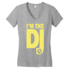 im a dj graphic tee mens Women's V-Neck T-Shirt