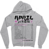 April Girl Facts Taurus Zipper Hoodie